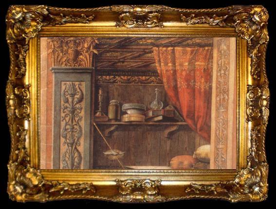 framed  Carlo Crivelli Vekundigung at the Maria, ta009-2